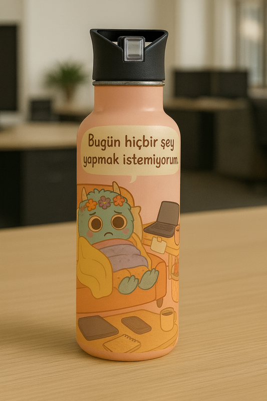 Tembel Tasarım Çelik Matara