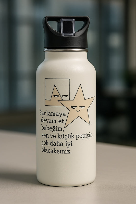 Motivasyon Tasarım Çelik Matara