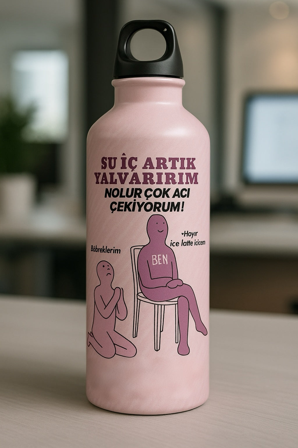 Su İç Tasarım Çelik Matara